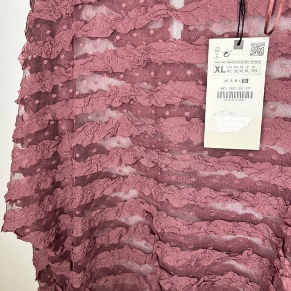 Zara top NWT blouse sz XL - Picture 4 of 5